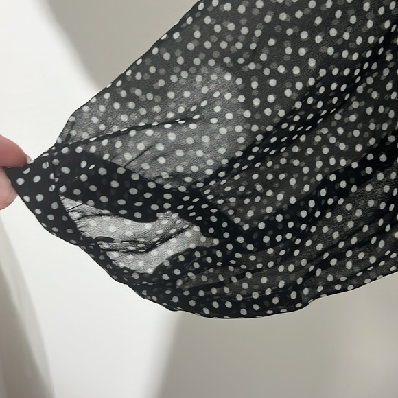 Motherhood Black and White Dotted Blouse - Picture 6 of 6